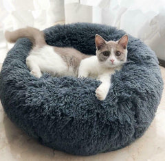Cat Beds For Small Cat Round Plush Cat Litter Kennel Pet Nest Mat Puppy Beds