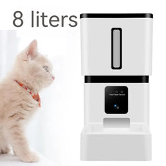 Intelligent Pet Feeding Automatic Timing Quantitative 8Lwifi Cat Feeder